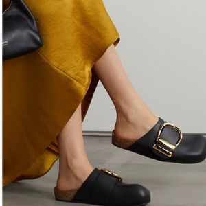 KHAITE Downing Leather Mules 38.5